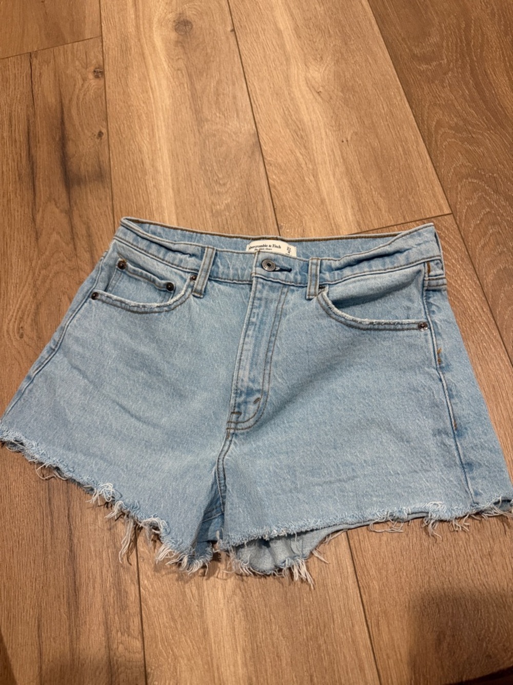 Abercrombie & Fitch Light Blue Denim Cutoff Shorts